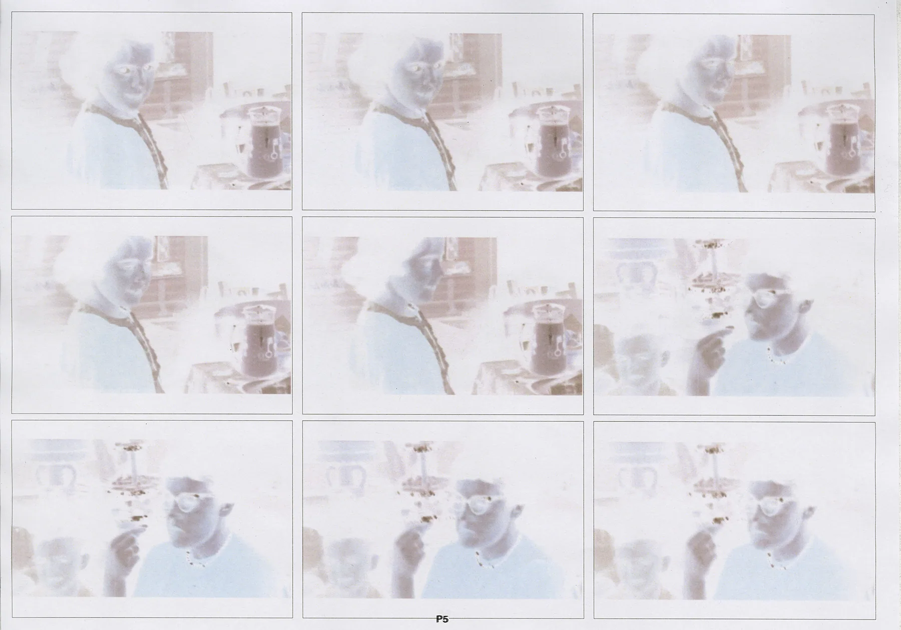 The final film were scans of printed paper negative, most of the clips were found old home videos, which showed us a glimpse of their time with both familiarity and distance.